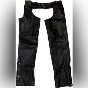 Motorcycle Leather Riding Chaps Xelement Advanced Motorcycle Gear Leather UNISEX